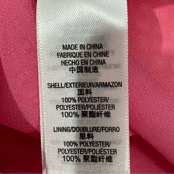 ‎Juicy Couture Pink/Orange Sleeveless Tie Neck Shift Dress -- 10 - Picture 10 of 11